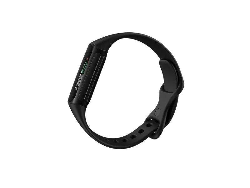 Fitbit Charge 6 - Sort aluminium - aktivitetssporer med uendelighedsbånd - silikone - obsidian - Bluetooth, NFC - 37.64 g