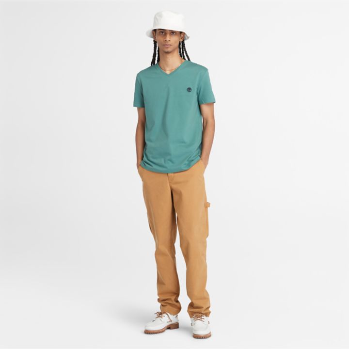T-shirt Dunstan River pour homme en bleu sarcelle