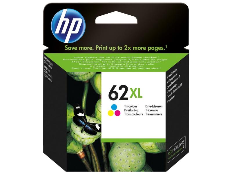 HP Tinte Nr. 62XL (C2P07AE) Cyan/Magenta/Yellow Druckerpatrone