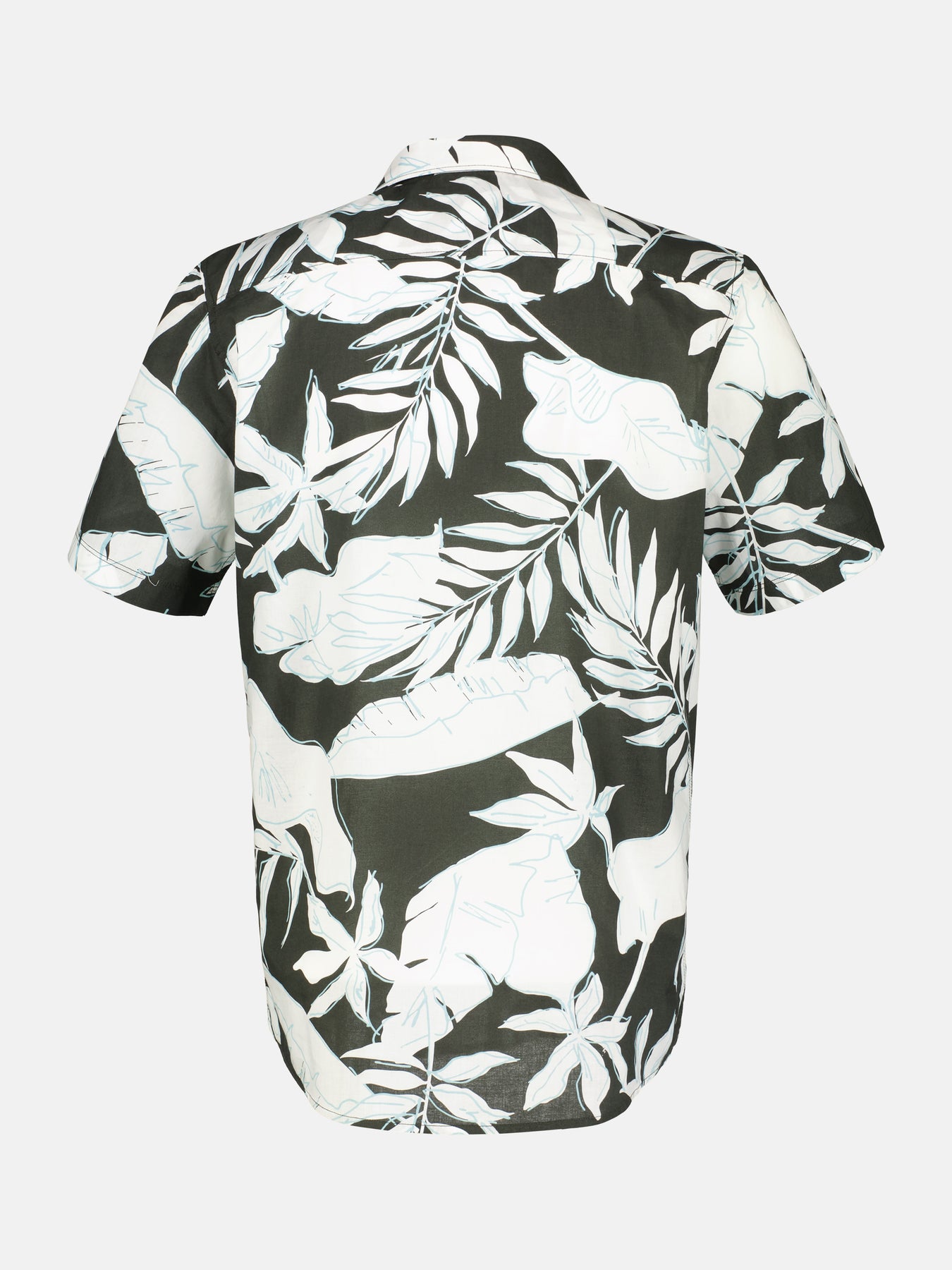 Halbarmhemd mit floralem Print