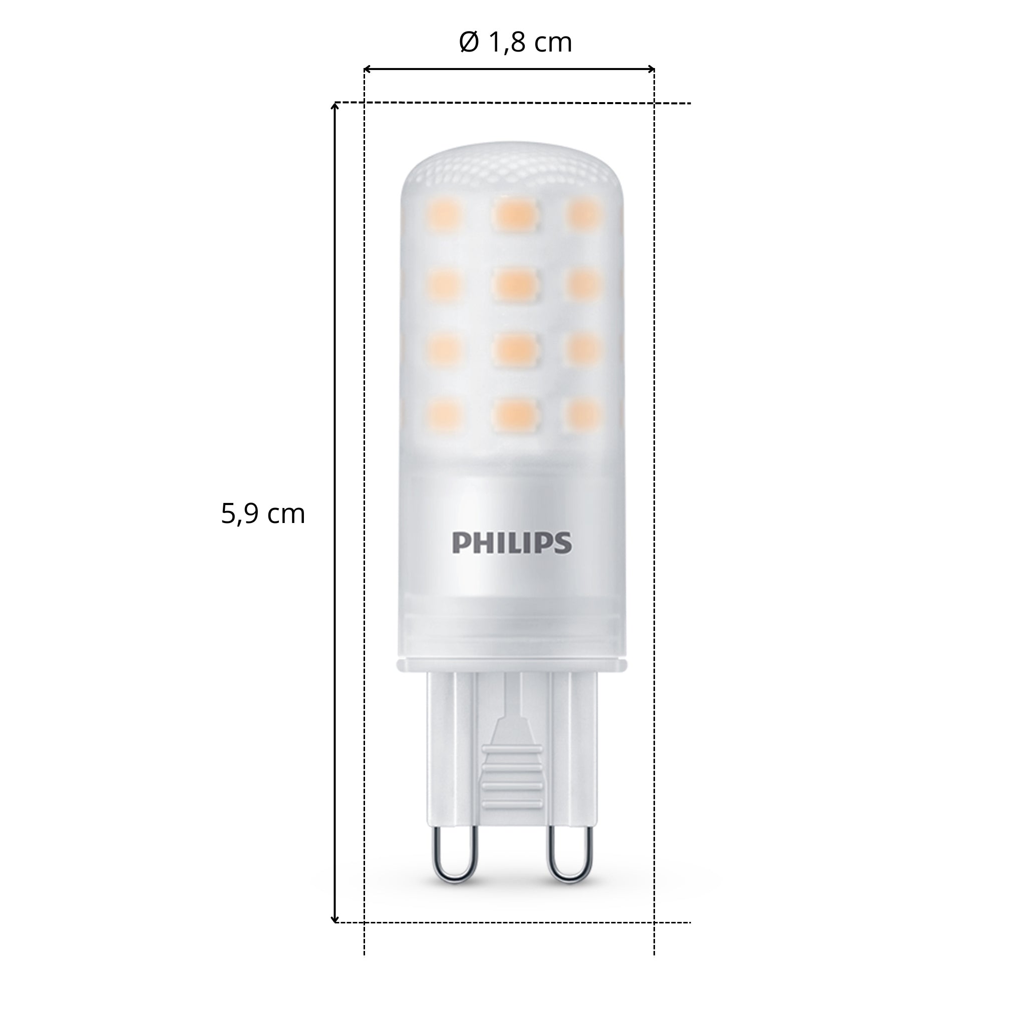 Philips Voordeelverpakking G9 - LED Capsulelamp - Set van 6 Stuks