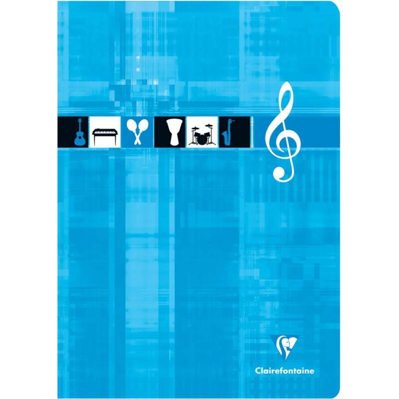 Cahier Musique piqué A4 48 pages Couleur aléatoire - Assortis