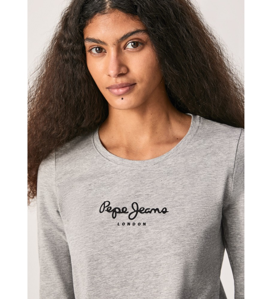 Camiseta Pepe Jeans Nova Virginia Ls N Cinza