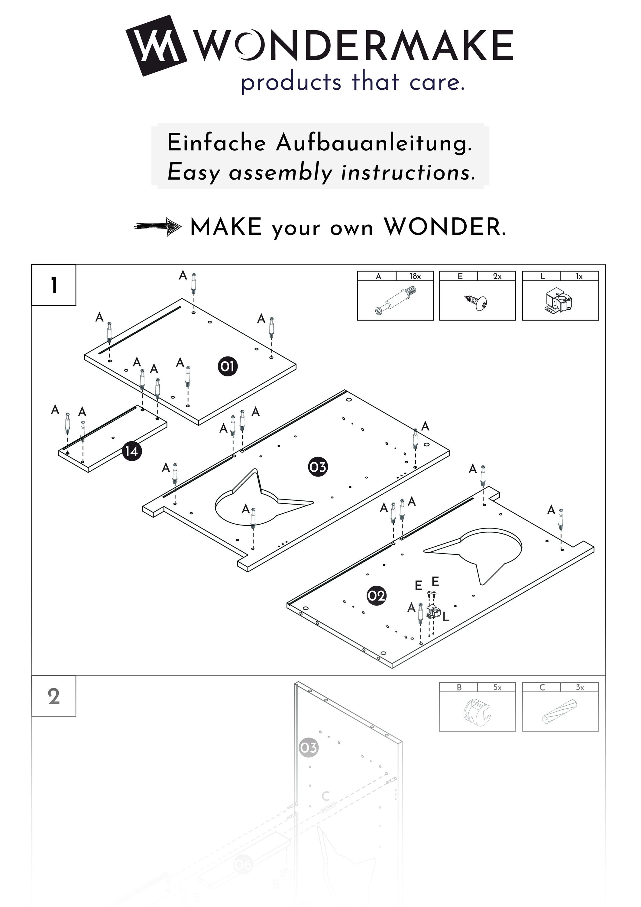 WONDERMAKE® Katzenschrank für Katzentoilette groß hoch aus Holz, Katzenklo-Schrank Kommode mit Schublade und Tür geschlossen, Design Katzen-Haus Toilette Klo XL, 51 x 46 x 96 cm, weiß