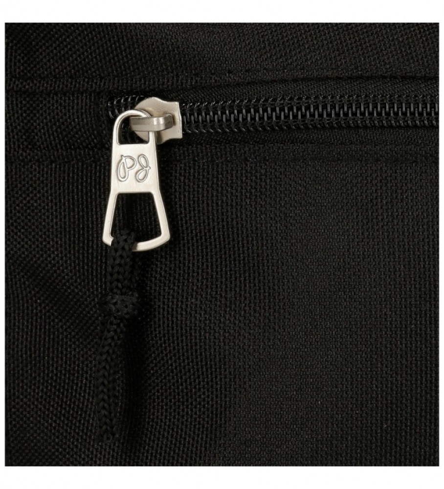 Estojo Pepe Jeans com três compartimentos 6334321 preto