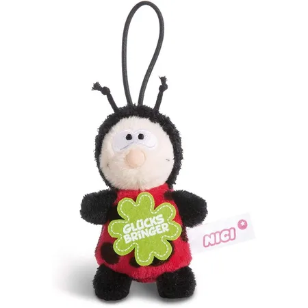 NICI Marienkäfer Plüsch Loop Glücksbringer 8 cm