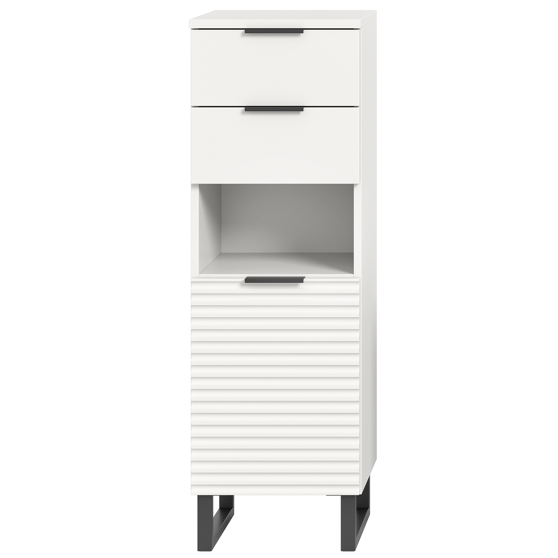Standschrank RIFF - weiß - 110 cm hoch
