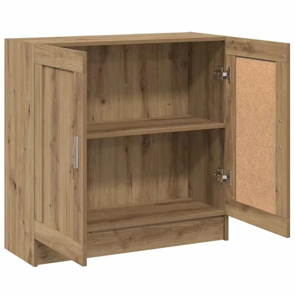 vidaXL - 2-laags Dressoir met 2 deuren - Artisanaal eiken - 82.5x30.5x80 cm