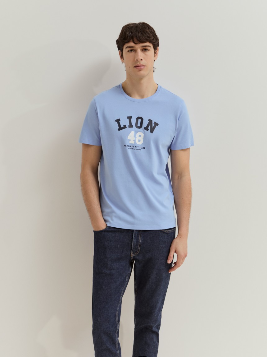 T-shirt em algodão com estampado