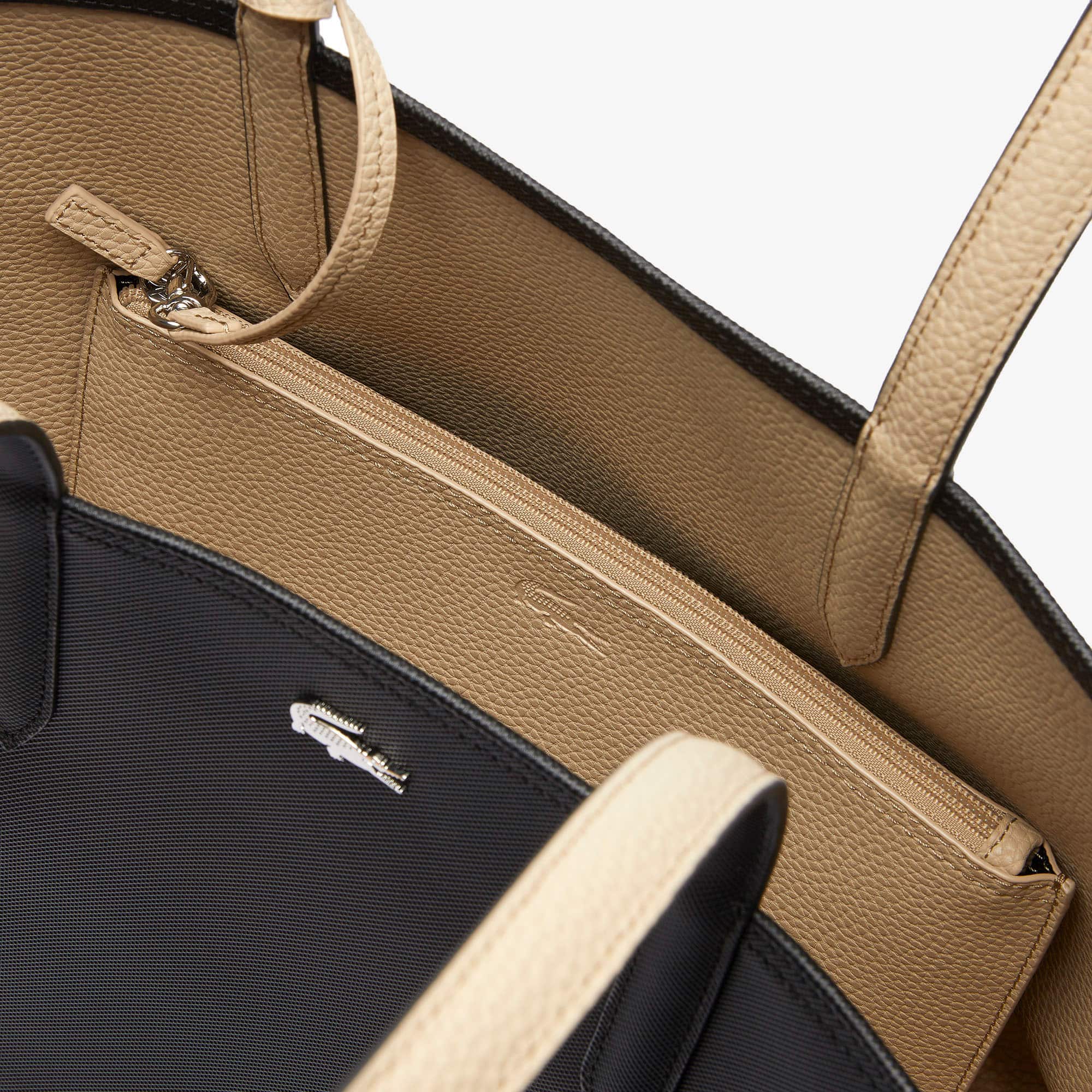 Sac cabas Anna réversible bicolore Sacs à main & Cabas - Noir - Lacoste - Femme