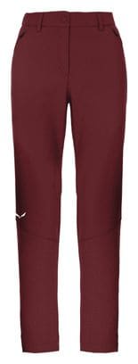 Pantalon Softshell Femme Salewa Dolomia Rouge