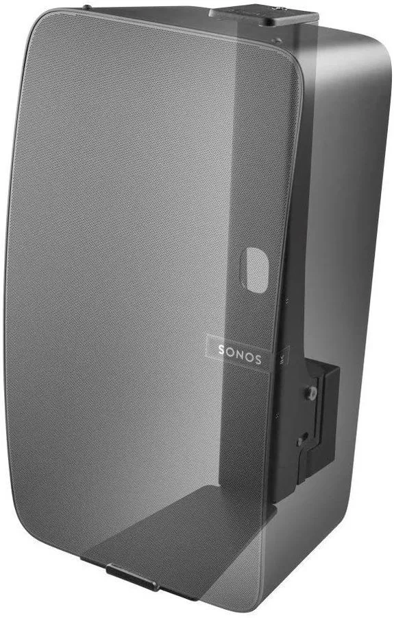 Support mural vertical Cavus noir pour Sonos Five / Play:5 Supports pour enceintes