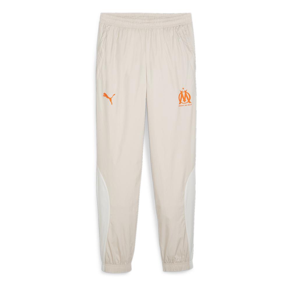 Puma OM Pantalon d'entraînement Beige Homme Puma Prematch Woven