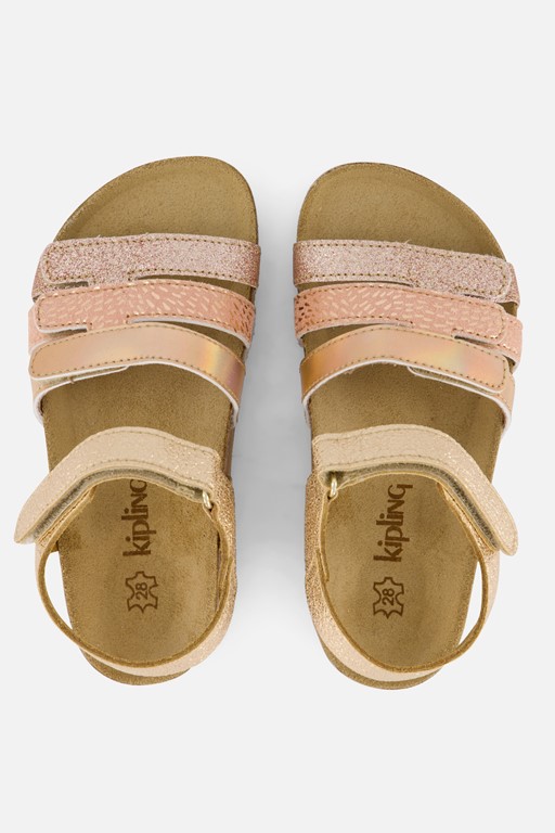 Kipling Nadia Sandalen goud Leer