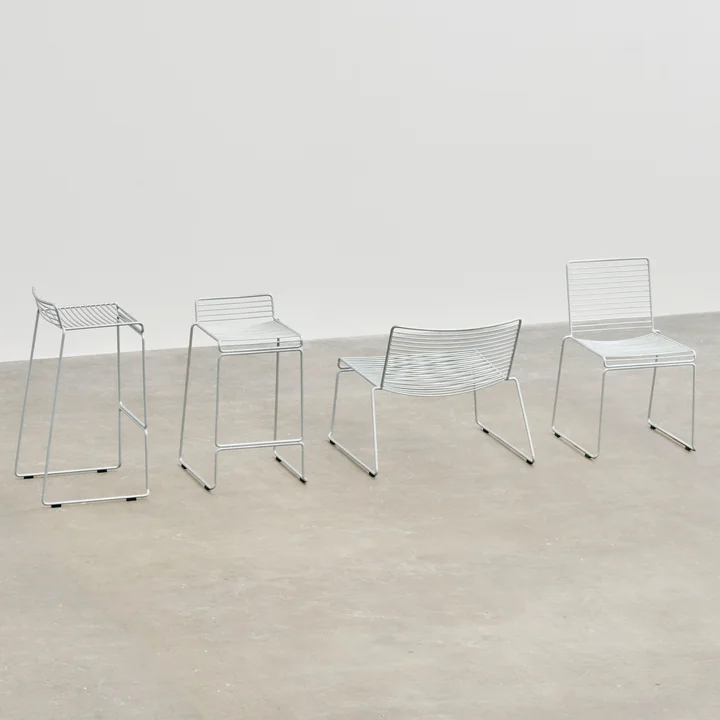 HAY - Hee Dining Chair, weiss (4er-Set)