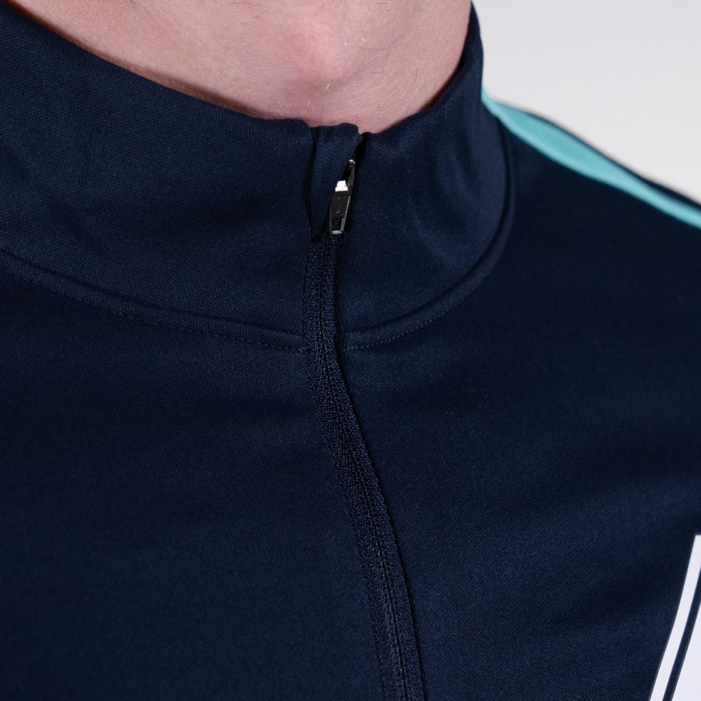 Nike KNVB Trainingspak 1/4-Zip 2024-2026 Donkerblauw Turquoise Zwart