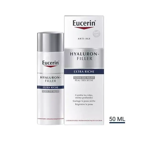 Creme Noturno Antienvelhecimento Extra Rico Eucerin Hyaluron-Filler 50ml