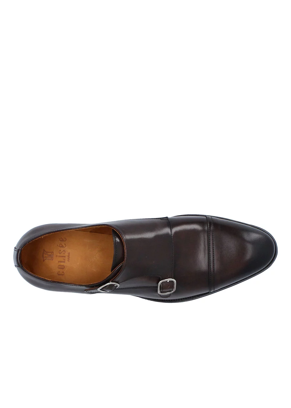 DOUBLE BOUCLE VITTORE CUIR MARRON