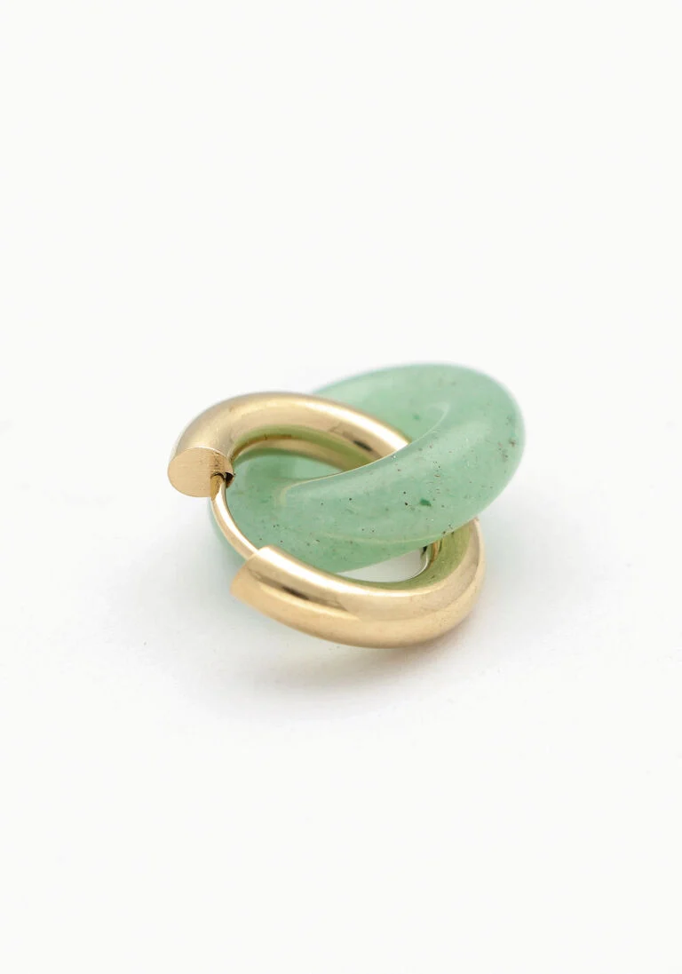 NOTRE-V groene notre-v oorbellen omss23-031