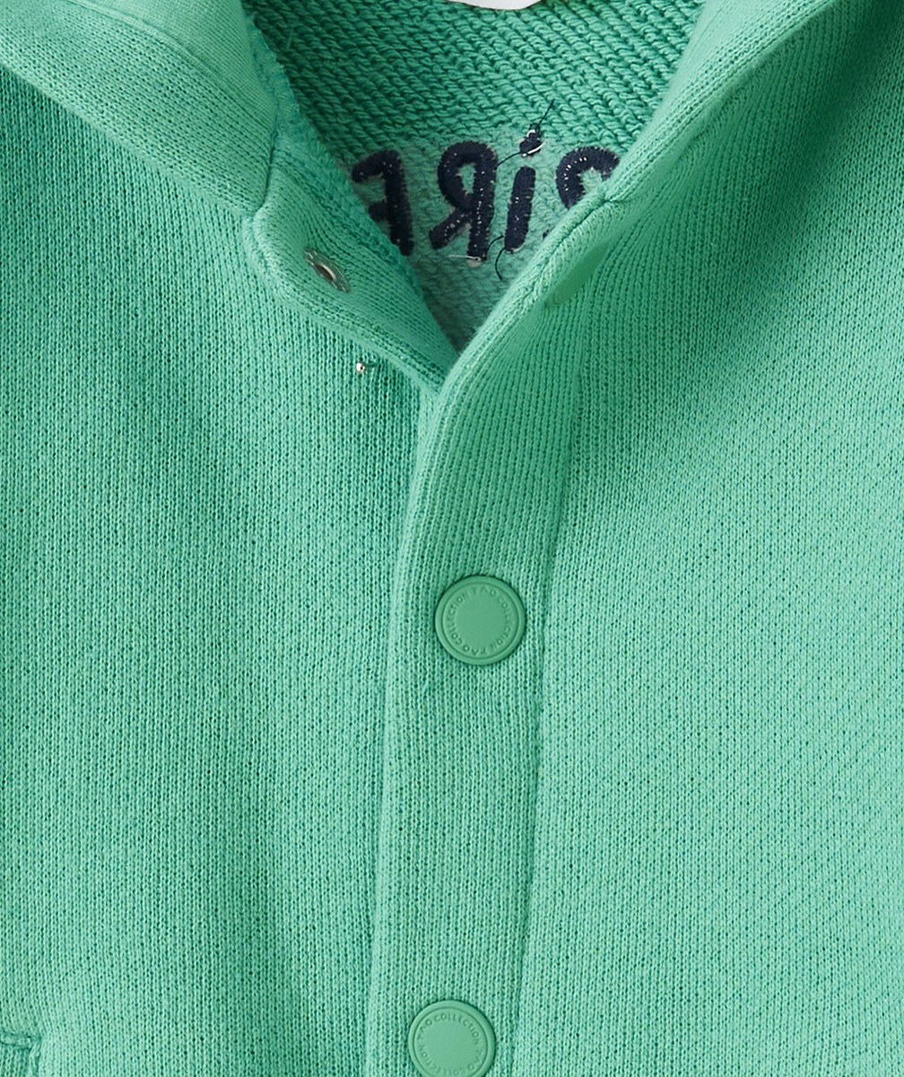 CARDIGAN BÉBÉ GARÇON EN FIBRES RECYCLÉES VERT