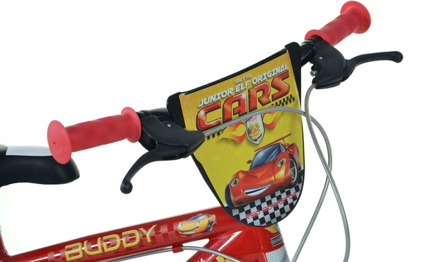 Dino Kinderfahrrad »Cars Buddy« 1 Gang mit Stützrädern, Trinkflasche und Frontschild