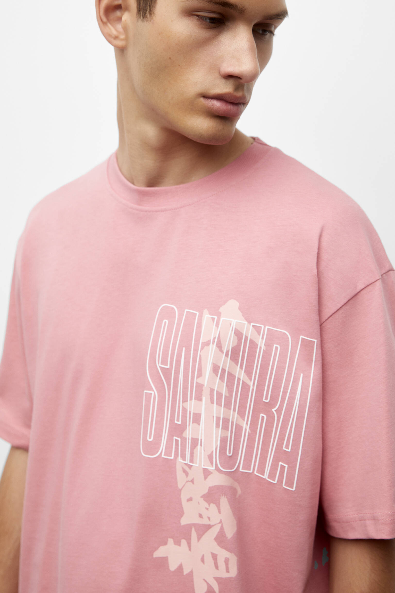 CAMISETA ROSA SAKURA HARUNO - ROSA PÓ