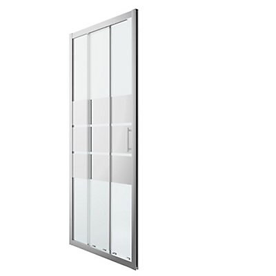 Porte de douche coulissante GoodHome Beloya miroir 90 cm