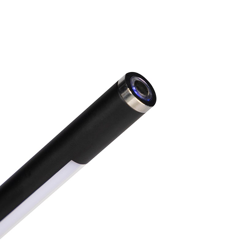 QAZQA - Moderne vloerlamp | Staande lamp | Lamp | Licht, zwart, incl. LED met touchdimmer - dimbaar | Woonkamer - Staal, langwerpig - (niet vervangbaar) LED