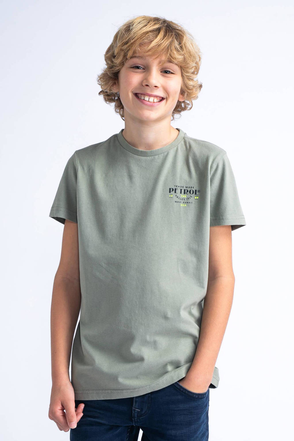 Petrol Industries T-shirt kaki