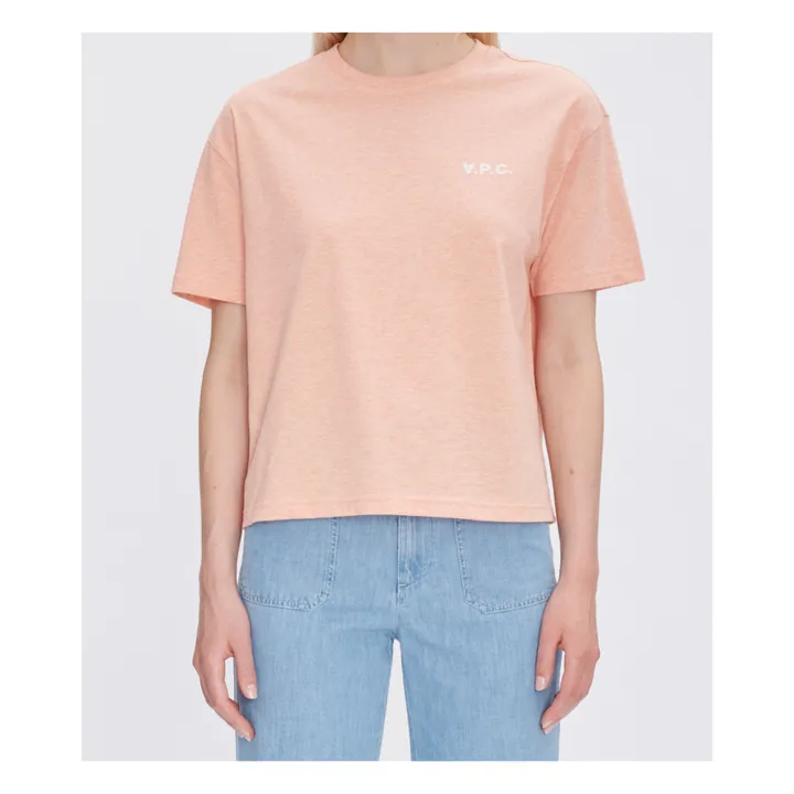 A.P.C. T-shirt New Ava Coton Bio | Rose pêche