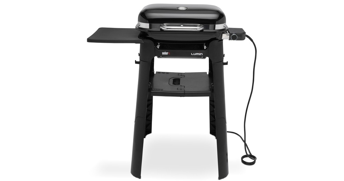 WeberLumin Compact-elektrische barbecue met onderstel  (Zwart)