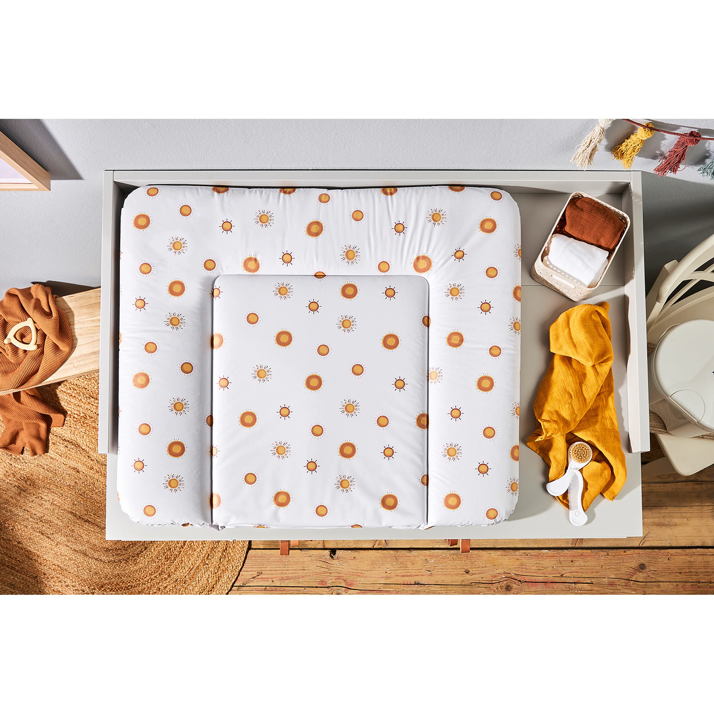 Rotho Babydesign Wickelauflage 72x85 cm Boho Sun