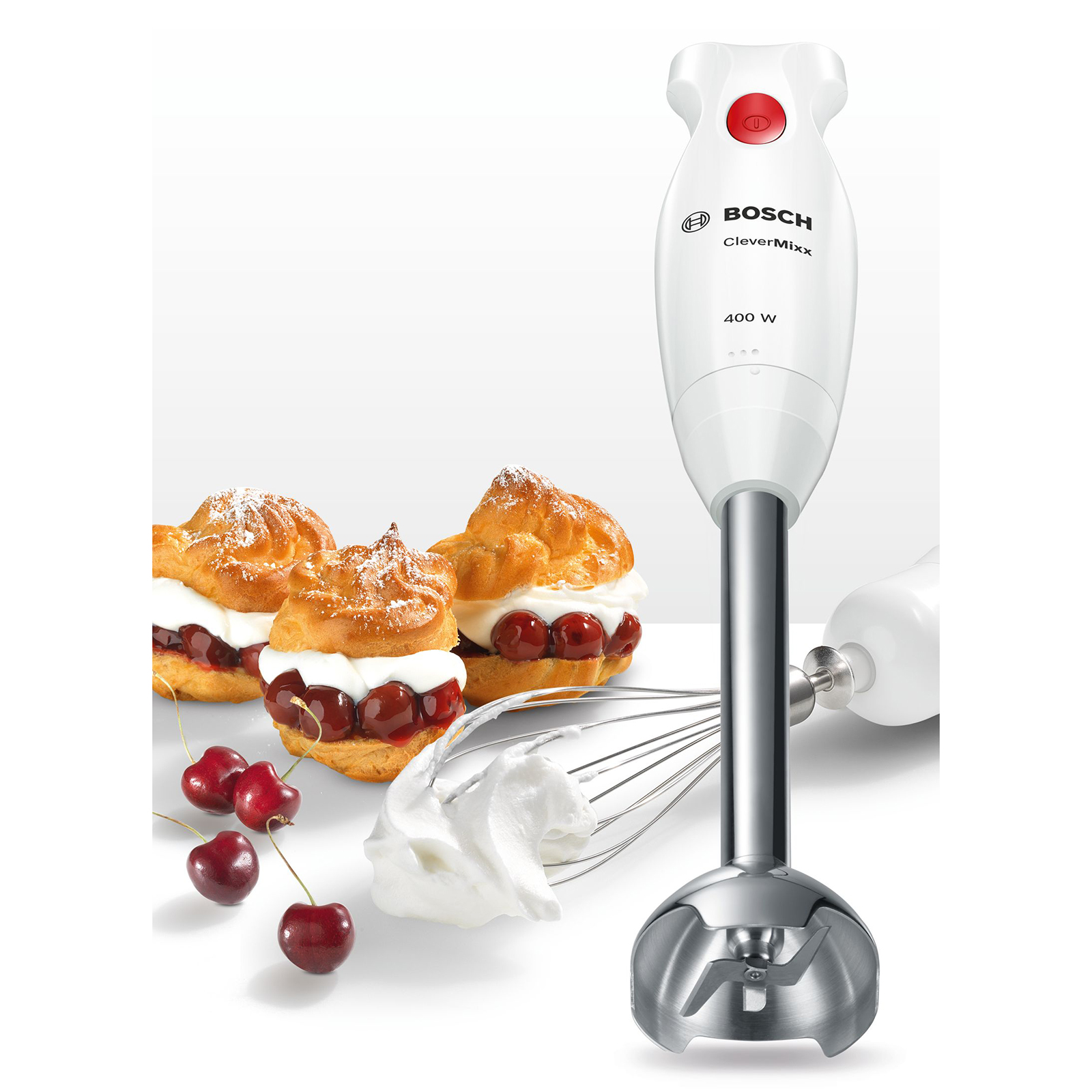 BOSCH Stabmixerset MSM24500 - weiß - Glas-Edelstahl-Kunststoff