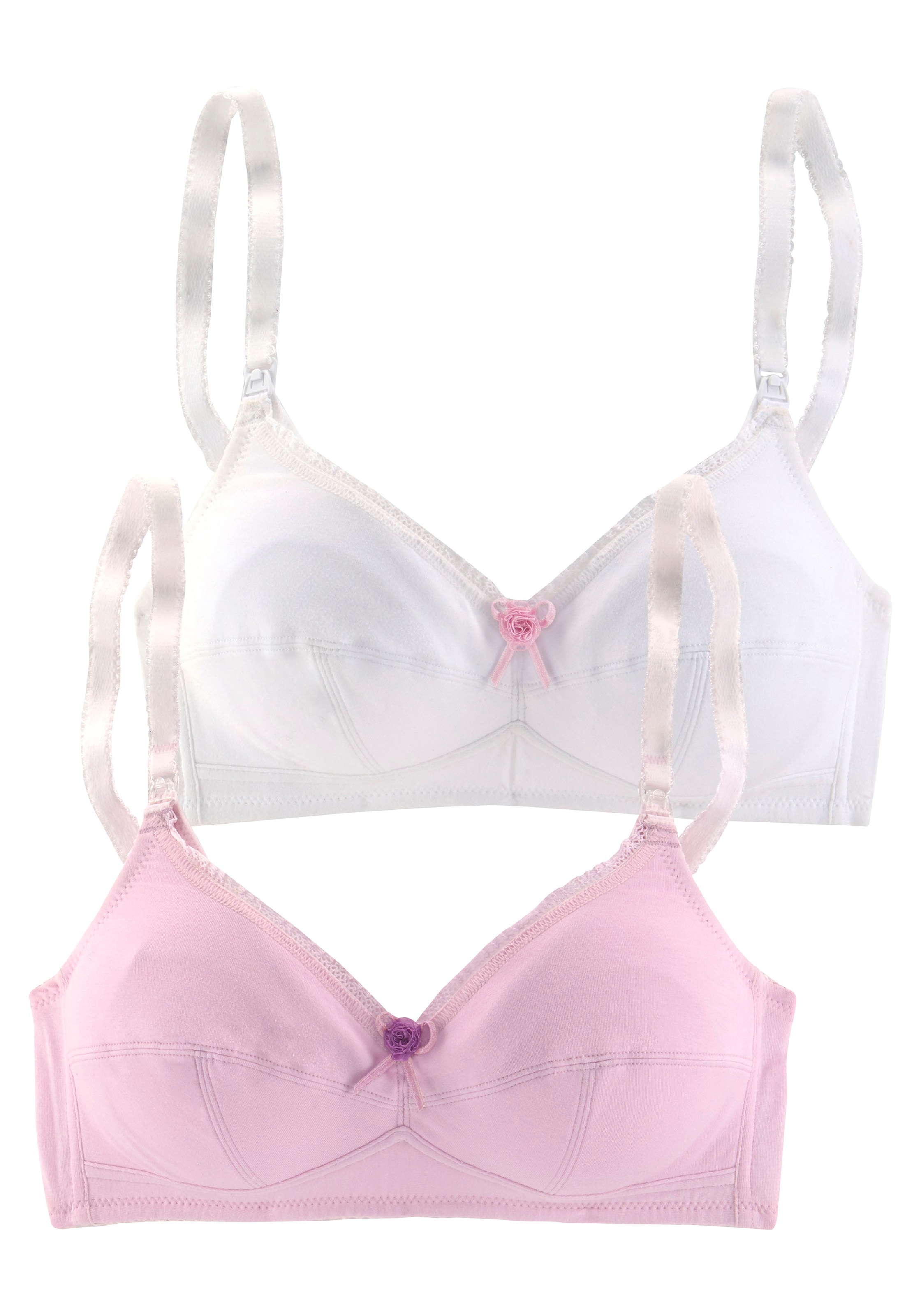 petite fleur Still-BH, 2 Stücker Packung, ohne Bügel, mit aufhakbaren Clips