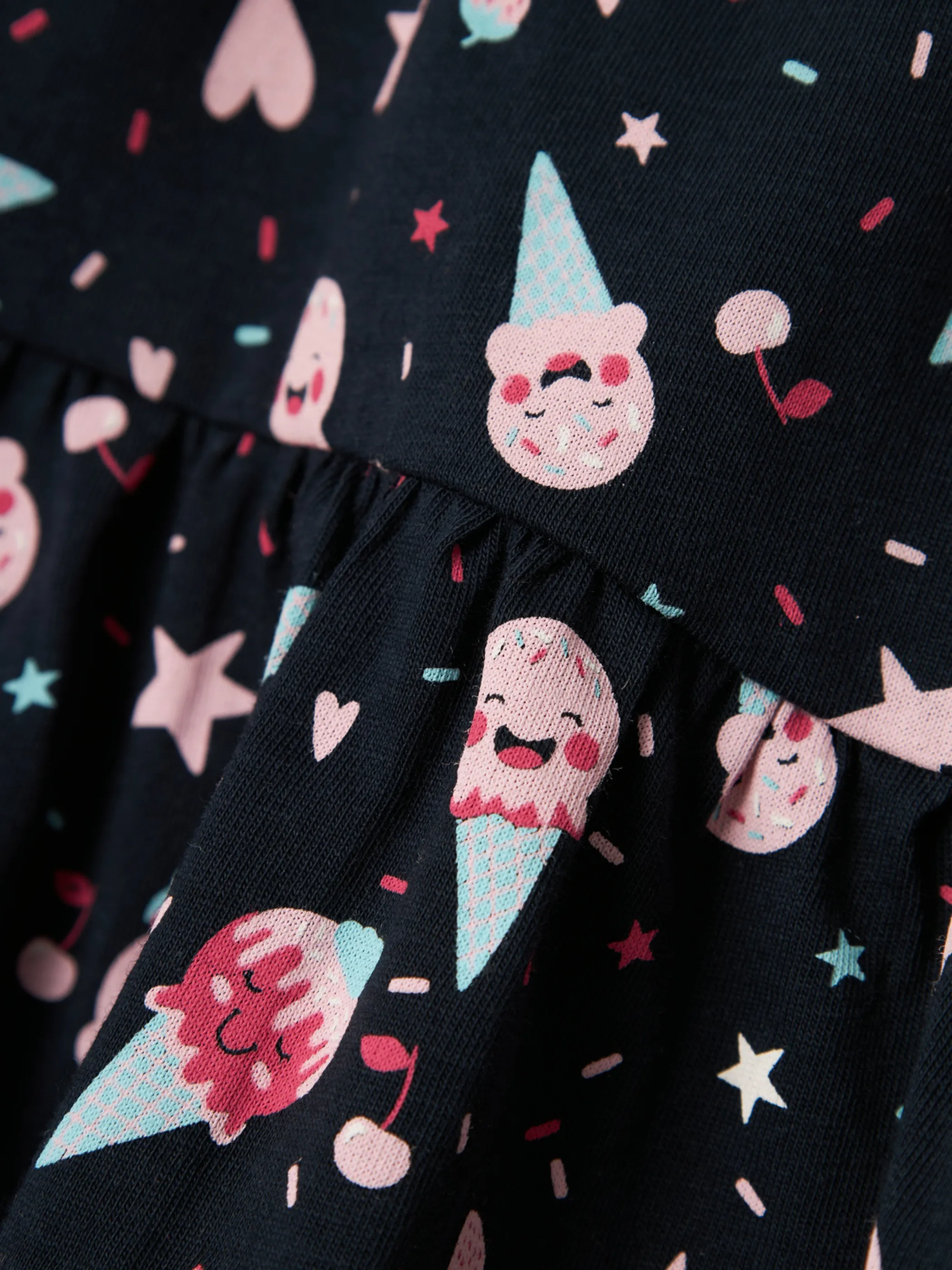 Mädchen Kleid mit Minimalprint