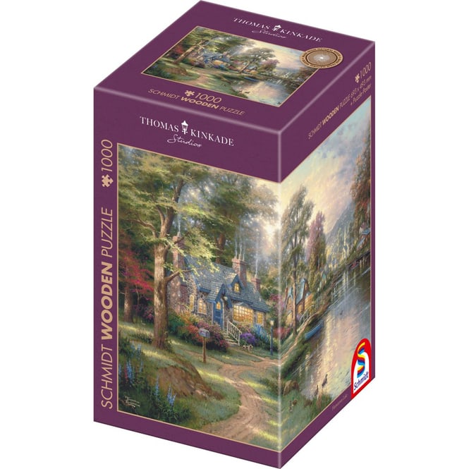 Holzpuzzle - Thomas Kinkade - Hometown Lake - 1000 Teile