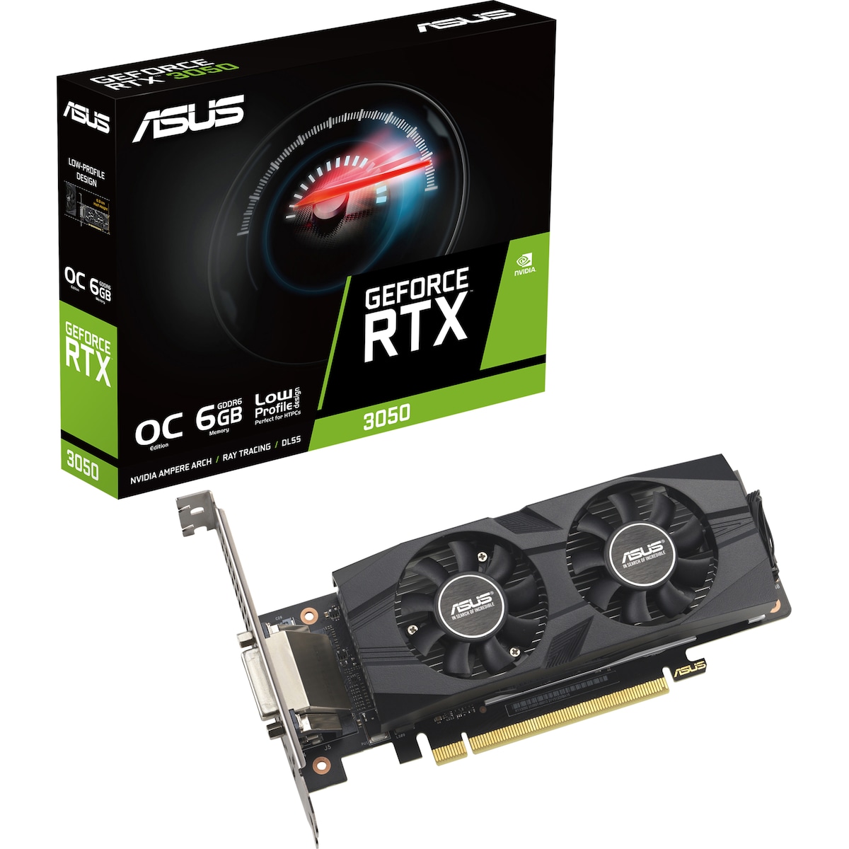 ASUS RTX 3050 O6G LP BRK graphics card