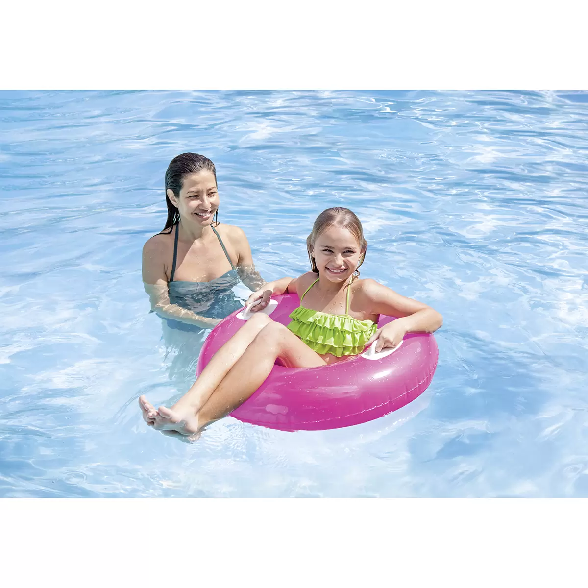 Schwimmring Intex gelb,grün,pink