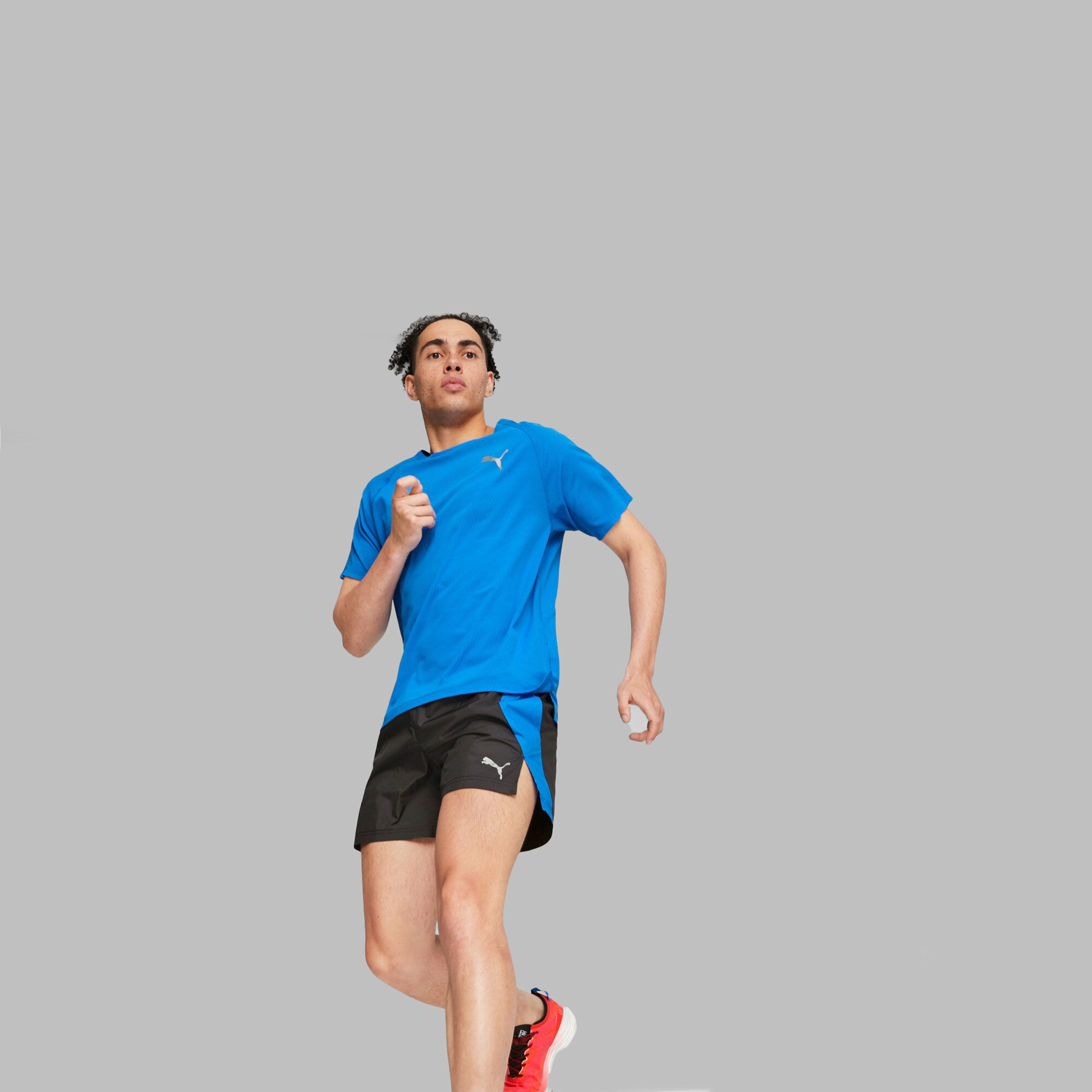 Puma Run 5in Shorts Hommes - Noir , Bleu