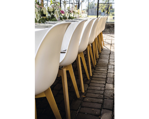 Veba Keeve tuinstoel, 83 x 47 x 53 cm, hout, wit