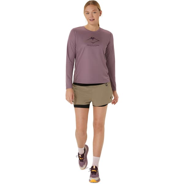 T-shirt trail ASICS FUJITRAIL LOGO LS TOP W DUSTY MAUVE