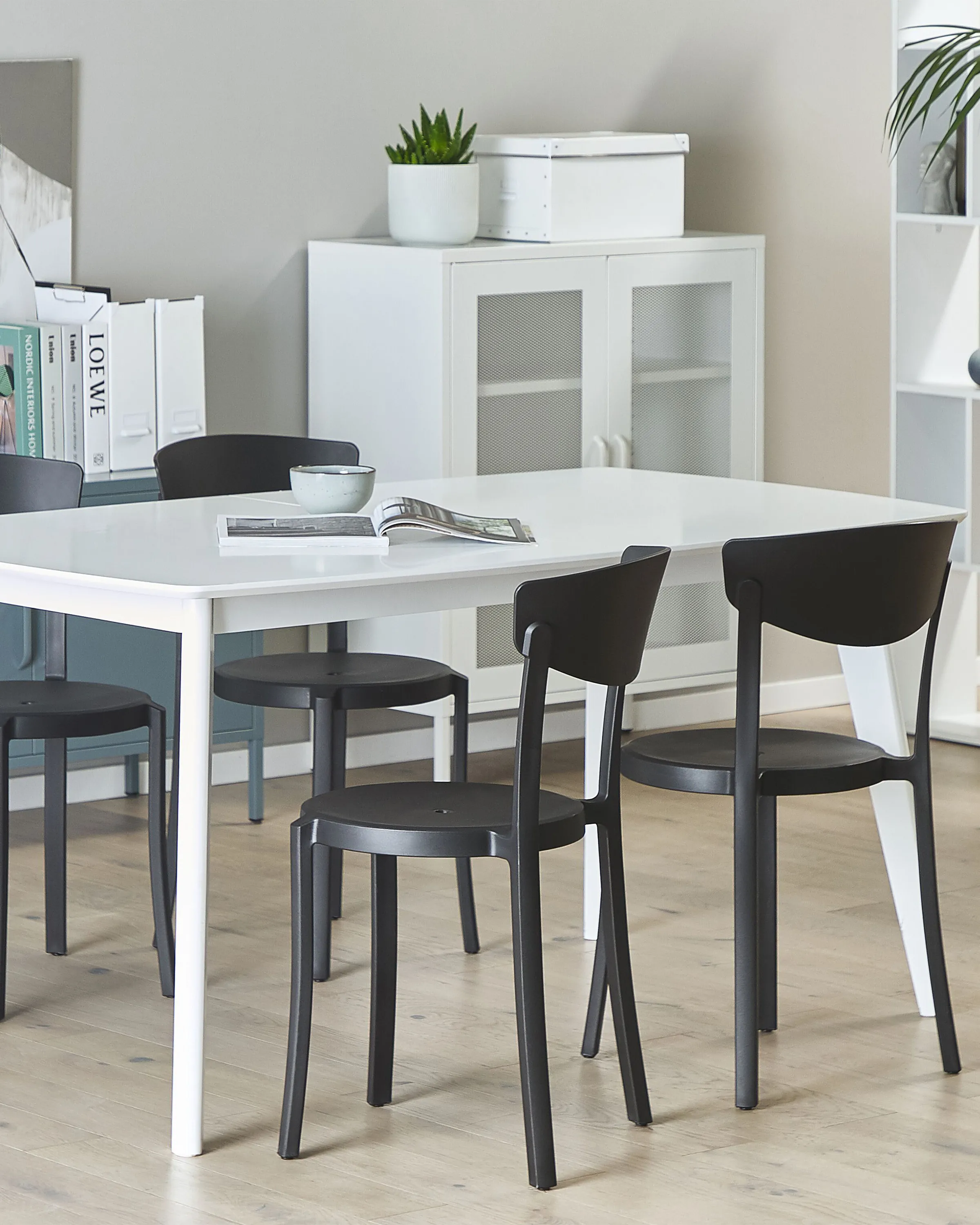 Set van 4 tuinstoelen VIESTE Zwart