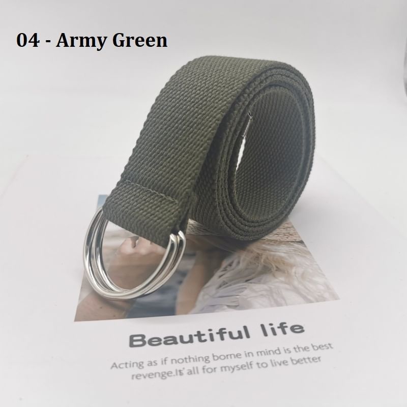 Dute - Canvas riem met dubbele D-ring