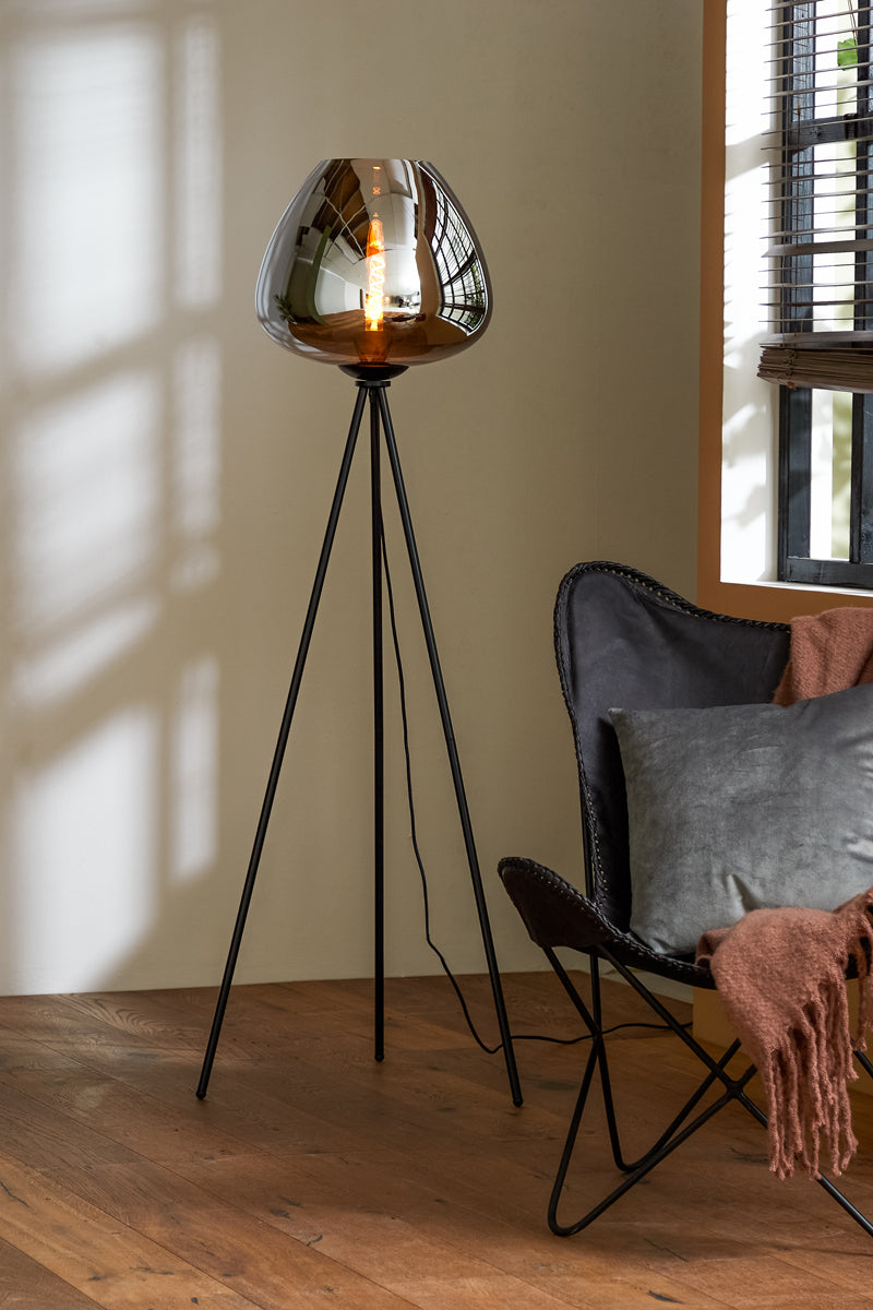 Light & Living - Vloerlamp MAYSON - Ã42x146cm - Grijs