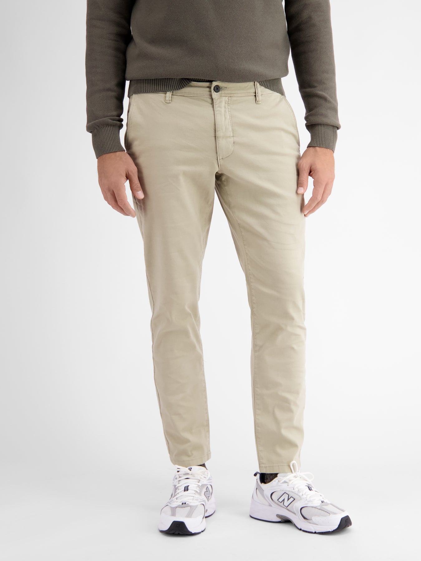 Chino mit Microstruktur, SLIM FIT