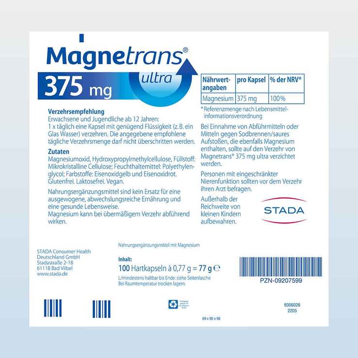 Magnetrans 375 mg ultra Kapseln, 100 St