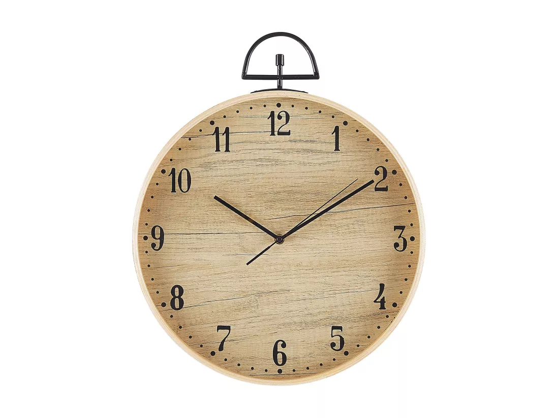 Horloge murale OPFIKON 40 cm Marron clair