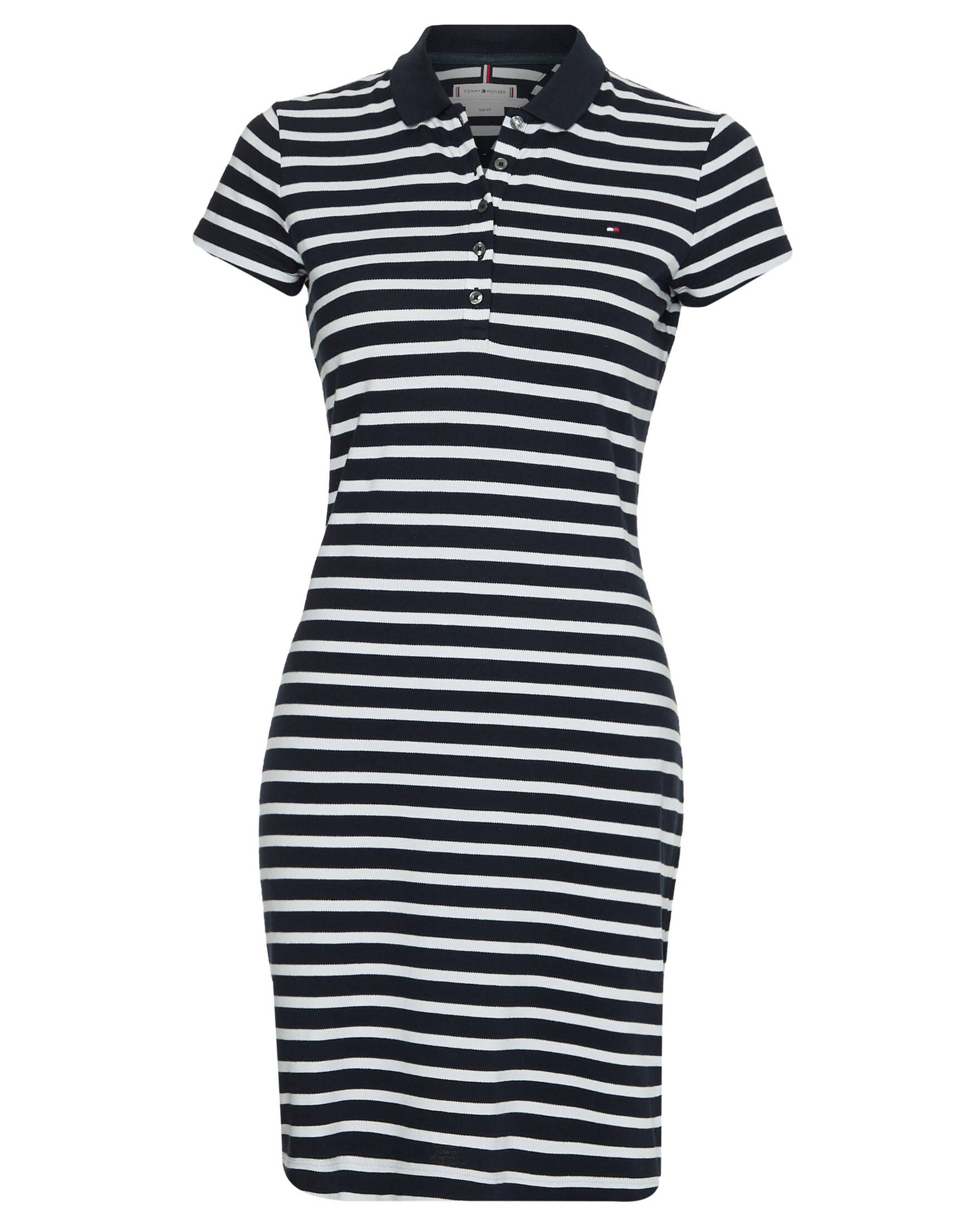 Tommy Hilfiger| Damen Polokleid Kurzarm Slim Fit