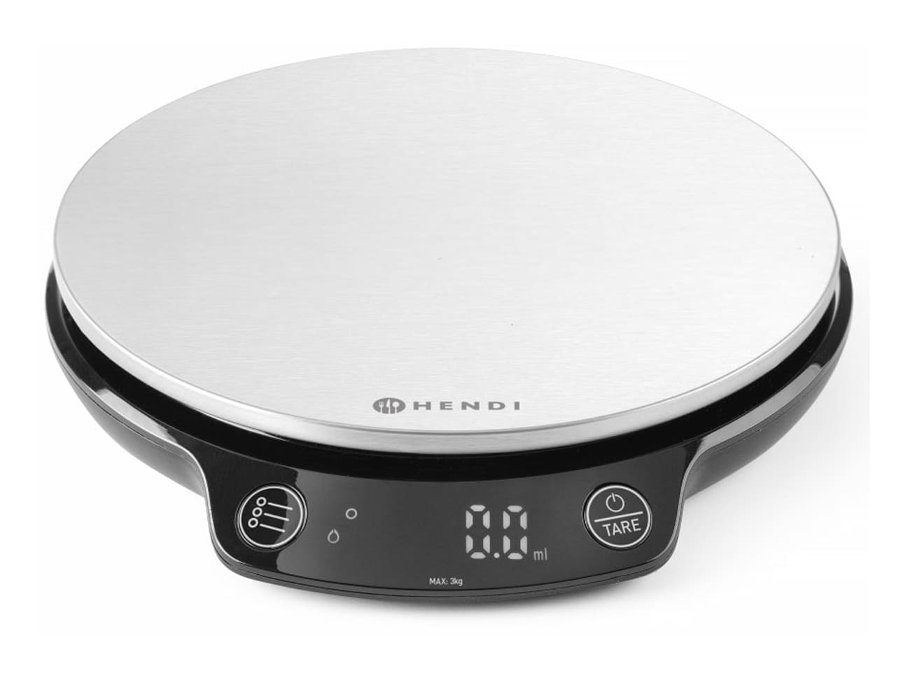 Balance de cuisine haute précision - 3 kg / 0,1 g - avec minuteur - Hendi