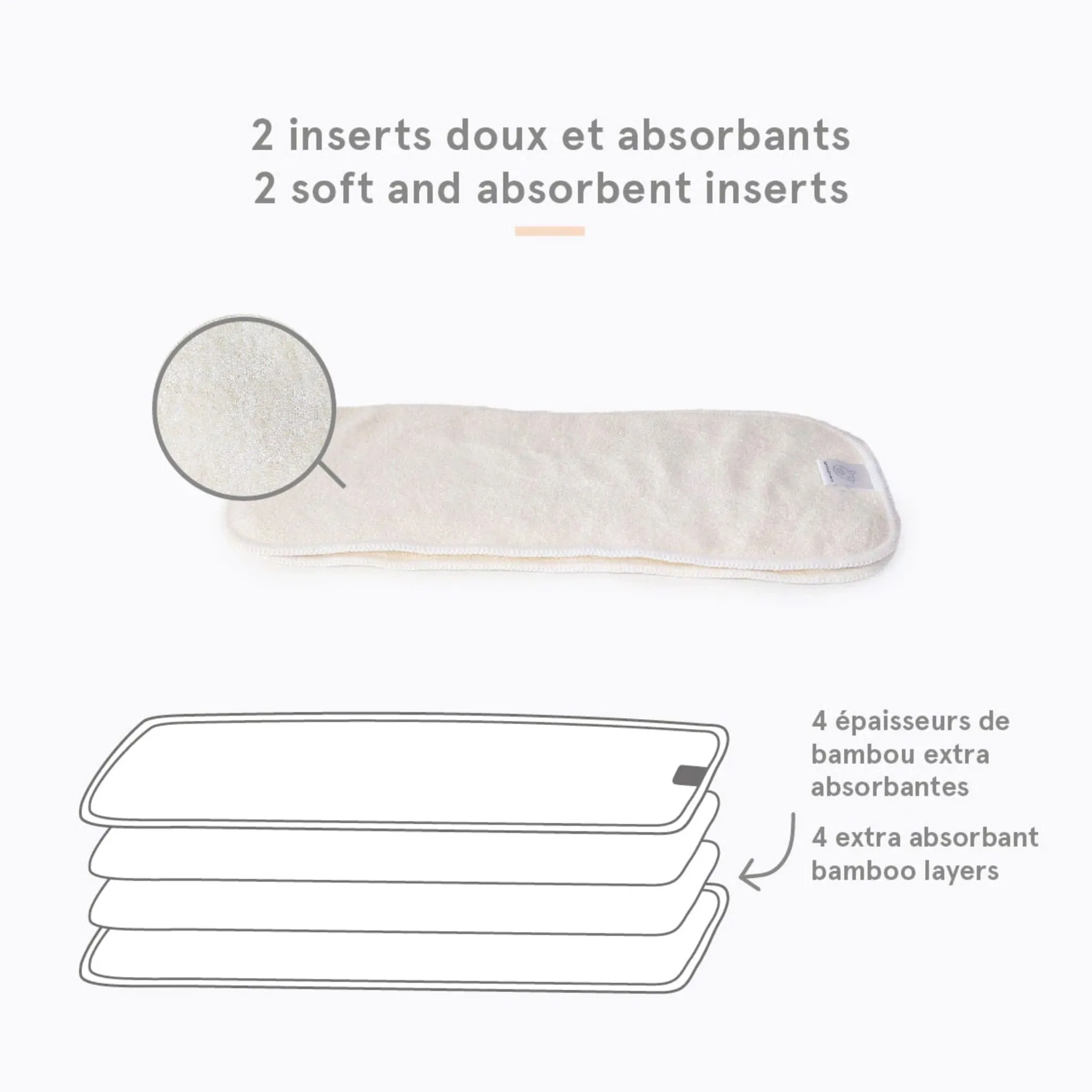 La Petite Ourse Couche Lavable 10-35lb - Fraîcheur (LPO x Karine Pothier)